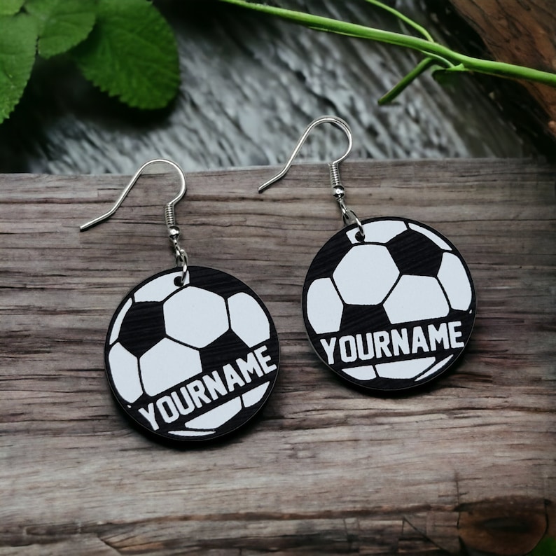 Personalized Soccer Earrings