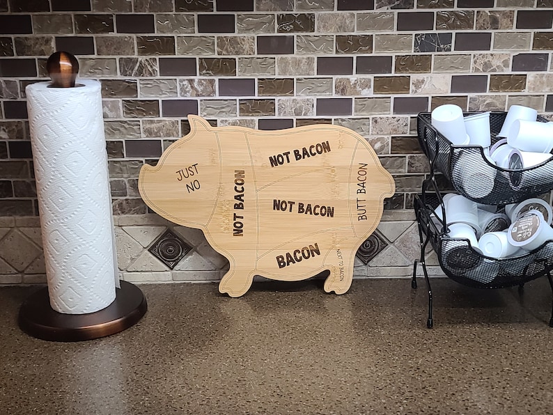 Funny Bacon Cutting Board