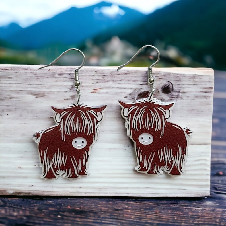 Highland Cow Earrings