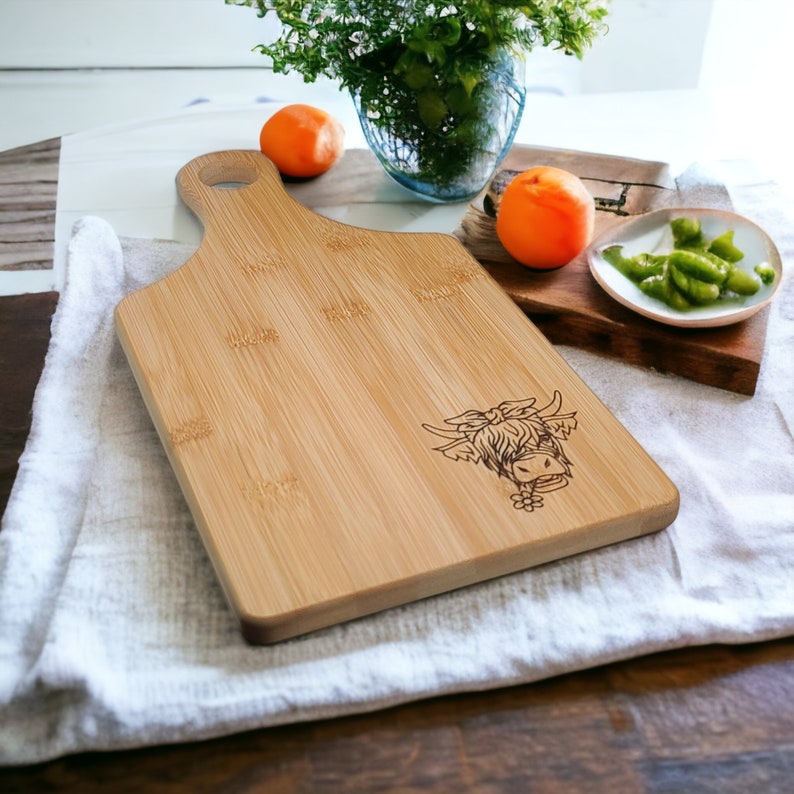 Highland Cow Cutting Board